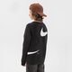 detská mikina NIKE MIKINA B NSW FLC SWOOSH CREW BOY dd8726-010 farba čierna