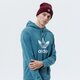 pánska mikina ADIDAS MIKINA S KAPUCŇOU TREFOIL HOODIE gn3461 farba modrá