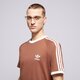 pánske tričko ADIDAS TRIČKO 3-STRIPES TEE iz3071 farba hnedá