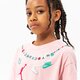 detské tričko JORDAN TRIČKO BRAIDED JUMBO JM TEE GIRL 45b598-a6p farba ružová