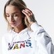 dámska mikina VANS MIKINA S KAPUCŇOU WYLD TANGLE CROP vn0a4beqwht1 farba biela