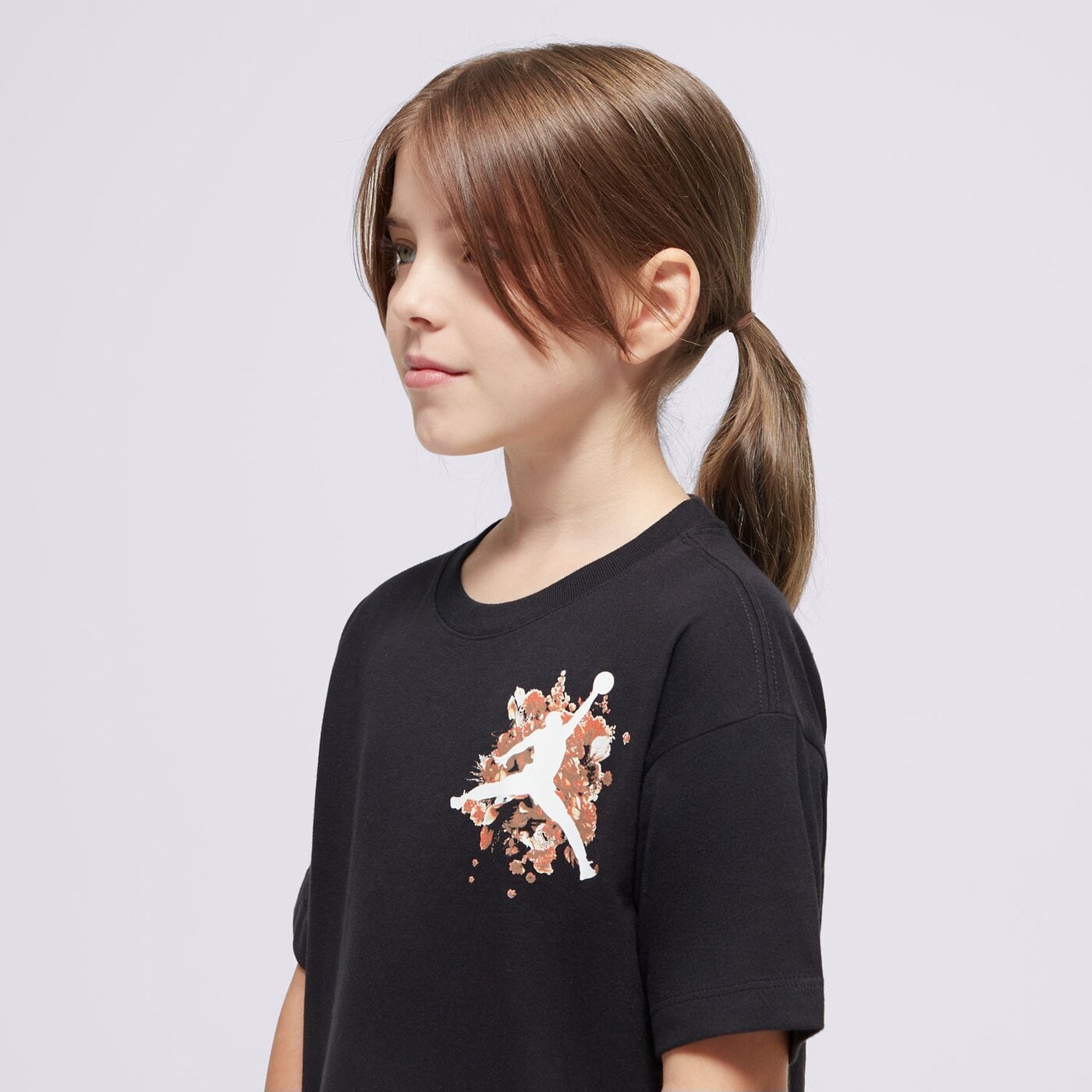 JORDAN TRIČKO JDG FLORAL JUMPMAN SS TEE GIRL 45D450-023 | farba čierna ...