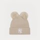 dámska čiapka NEW ERA ČIAPKA WMNS DOUBLE POM BEANIE NYY NEW YORK YANKEES 60364292 farba béžová