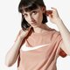 dámske top NIKE TOP W NSW SWSH TOP CROP SS ar3064-605 farba viacfarebná