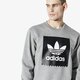 pánska mikina ADIDAS MIKINA BB CREWNECK du8330 farba sivá
