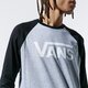 pánske tričko VANS TRIČKO CLASSIC RAGLAN vn0002qqzqe1 farba sivá