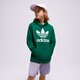 detská mikina ADIDAS MIKINA S KAPUCŇOU TREFOIL HOODIE BOY ib9984 farba zelená
