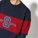pánska mikina NEW ERA MIKINA WORLD HOOD CREW NEW ERA NIGHT SHIFT NAVY/CARD 11517693 farba tmavomodrá