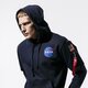 pánska mikina ALPHA INDUSTRIES MIKINA S KAPUCŇOU SPACE SHUTTLE HOODY 178317-07 farba tmavomodrá