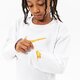 detská mikina NIKE MIKINA G NSW FT BF CREW GIRL dm8210-100 farba biela