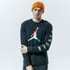 pánske tričko JORDAN TRIČKO M J SPRTDNA LS CREW cn3502-011 farba tmavomodrá