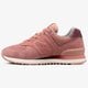 dámske tenisky (obuv) NEW BALANCE WL574GRY DUSTED PEACH wl574gry farba ružová