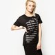 dámske tričko NIKE TRIČKO TEE-STRIPE 726080010 farba čierna