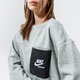 dámska mikina NIKE MIKINA W NSW FLC CREW HTG dd5669-063 farba sivá