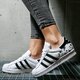 detské tenisky (obuv) ADIDAS SUPERSTAR J  fw0779 farba biela