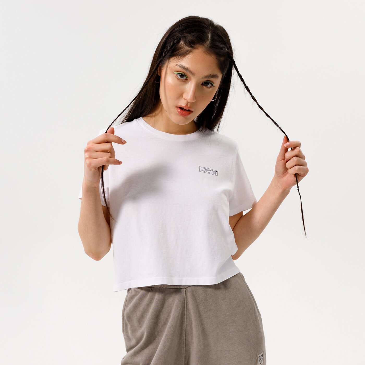 Buy Levi's Cropped Jordie T Shirt In Blue