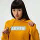 dámska mikina LEVI'S MIKINA S KAPUCŇOU GRAPHIC STANDARD HOODIE 18487-0114 farba horčicová