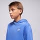 detská mikina NIKE MIKINA S KAPUCŇOU K NSW CLUB FLC HDY LBR BOY fd3000-411 farba modrá