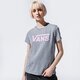 dámske tričko VANS TRIČKO WM FLYING V CREW TEE CEMENT HEATHER/ORCHID vn0a3up4zfd1 farba sivá