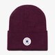 detská čiapka CONVERSE ČIAPKA TALL CUFF WATCHCAP KNIT 561387 farba bordová
