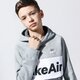 detská mikina NIKE MIKINA S KAPUCŇOU AIR cj7842-063 farba sivá
