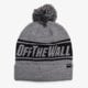 detská čiapka VANS ČIAPKA ZIMNÁ OFF THE WALL POM BEANIE va2x31htg farba sivá