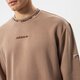 pánska mikina ADIDAS MIKINA TREFOIL LINEAR LABEL SWEATSHIRT hm2664 farba hnedá