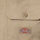 dámske tričko DICKIES KOŠEĽA WORK SHIRT CROPPED SS W dkdfs573khk1 farba hnedá