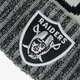detská čiapka NEW ERA ČIAPKA NFL KNIT SIDELINE OAK RAIDERS OTC 11460386 farba čierna