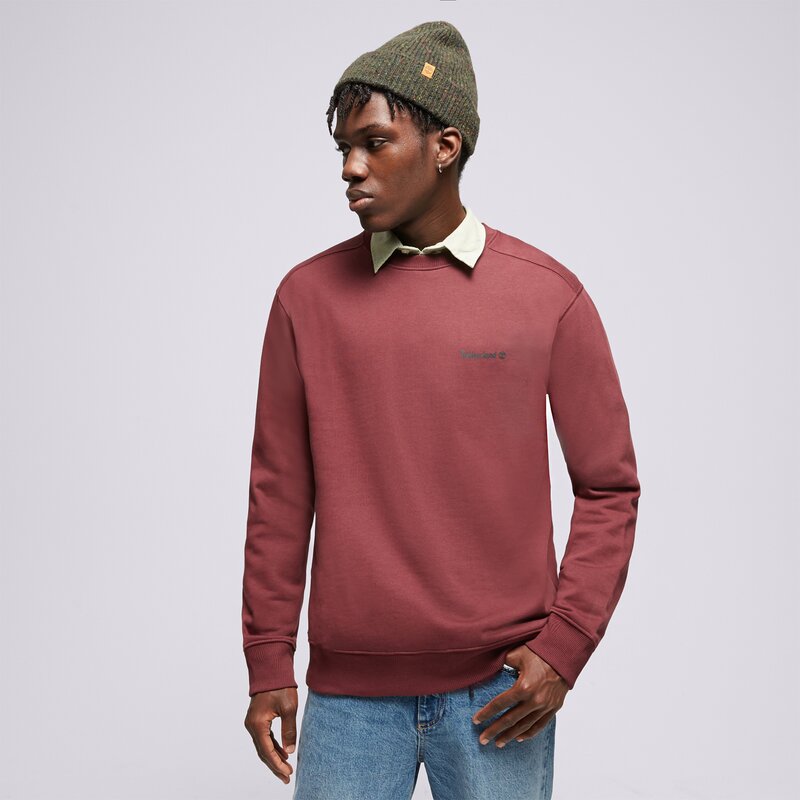 TIMBERLAND MIKINA SMALL LOGO PRINT CREW NECK
