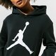 detská mikina JORDAN MIKINA S KAPUCŇOU JDG JUMPMAN CORE PO GIRL 45a442-023 farba čierna