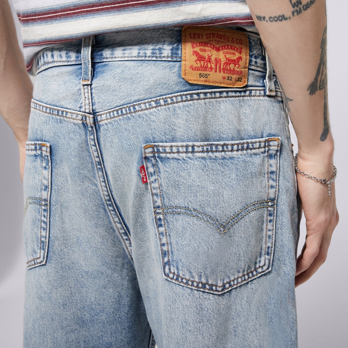 LEVI'S NOHAVICE 565 LOOSE STRAIGHT MED INDIGO - WORN IN A7221-0028 ...