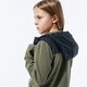 detská mikina NIKE MIKINA S KAPUCŇOU B NSW HOODIE FZ WINTERIZED bv4506-222 farba zelená