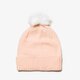 detská čiapka CONVERSE ČIAPKA ZIMNÁ FUR POM KNIT 562421 farba ružová