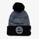detská čiapka NEW ERA ČIAPKA ZIMNÁ PATCH TWIST NY YANKEES BLK/WHT 80337361 farba čierna