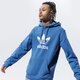 pánska mikina ADIDAS MIKINA S KAPUCŇOU TREFOIL HOODIE gn3460 farba modrá