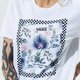 dámske tričko VANS TRIČKO WM BORDER FLORAL BF WHITE vn0a5arlwht1 farba biela