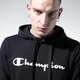 pánska mikina CHAMPION MIKINA S KAPUCŇOU BASIC HOODY KANGAROO 215494kk001 farba čierna