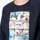 pánska mikina ADIDAS MIKINA BTS CREW ay7799 farba tmavomodrá