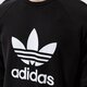pánska mikina ADIDAS MIKINA TREFOIL CREW h06651 farba čierna