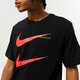 pánske tričko NIKE TRIČKO M NSW SS TEE SWOOSH PK 2 cu7278-011 farba čierna
