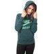 dámska mikina NIKE MIKINA RU FLY PO FUNNEL HOODY 646521374 farba zelená