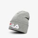 detská čiapka FILA ČIAPKA ZIMNÁ SLOUCHY BEANIE LENIAR LOGO 686034b13 farba sivá