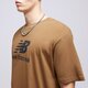 pánske tričko NEW BALANCE TRIČKO S/S ESSENTIALS STACKED mt31541dhe farba hnedá
