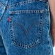 dámske šortky LEVI'S ŠORTKY  HIGH WAISTED MOM SHORT a1965-0001 farba modrá