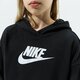 detská mikina NIKE MIKINA S KAPUCŇOU SPORTSWEAR CLUB GIRL dc7210-010 farba čierna