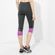 dámske nohavice UNDER ARMOUR LEGGINGS FLY BY RUN CAPRI 1271531016 farba čierna