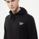 pánska mikina REEBOK MIKINA RI LEFT CHEST LOGO HOOD hg4448 farba čierna
