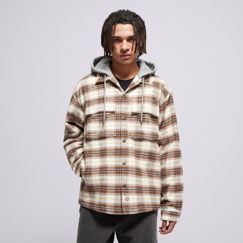 DICKIES BUNDA EUSTIS HOODED FLANNEL SHACKET