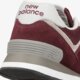 dámske tenisky (obuv) NEW BALANCE 574  wl574evm farba bordová